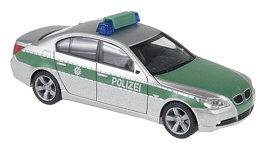 Emergency - Police Vehicles - BMW -- 5-Series 4-Door Sedan Bayern Police (silver, green)