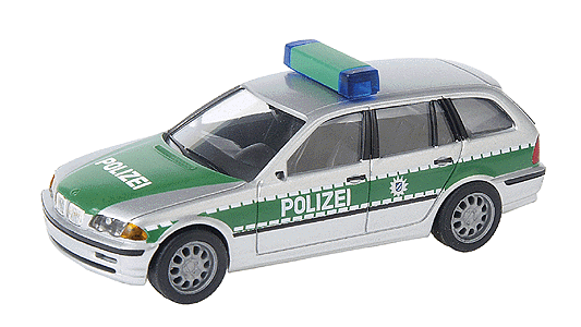 Emergency - Police Vehicles - BMW -- 3 Series T Station Wagon Bavarian Police (silver, green)