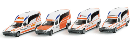 Emergency - Ambulances - Mercedes -- Binz A; Set of 4 City of Essen Ambulances (Different Schemes)