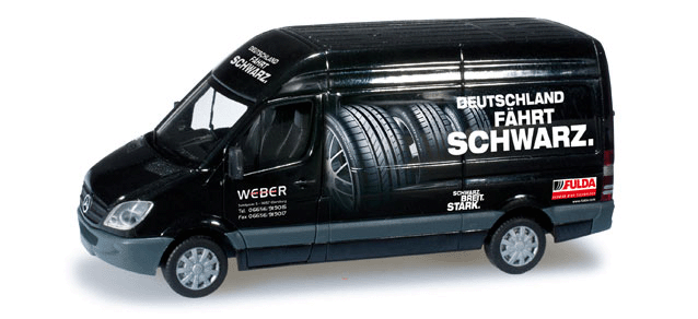 2006 Mercedes-Benz Sprinter Cargo Van w/High Roof - Assembled -- Fulda Tires (black, white, German Lettering)
