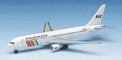Herpa Wings Aircraft - Assembled -- Boeing 767-300 S A S
