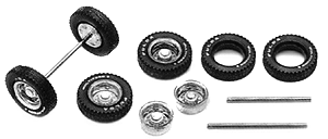 Wheelset w/Raised White Lettering
