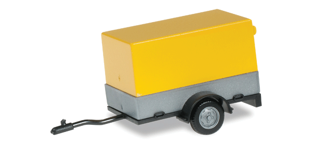 Single-Axle Light Trailer w/Canvas Cover - Assembled -- Various Standard Colors