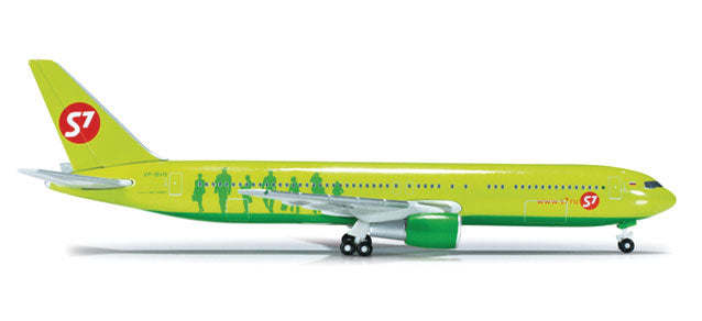 Herpa Wings Aircraft Boeing 767-300 - Assembled -- S7 Airlines (2-Tone Green)