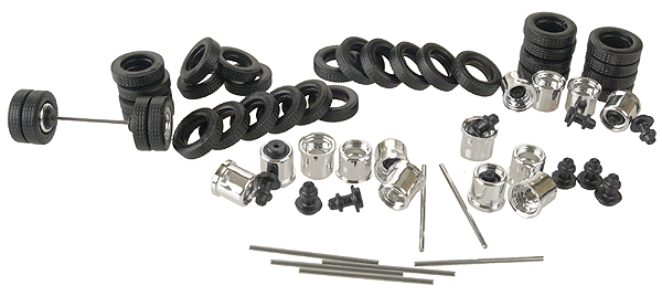 Truck Accessories -- Hypoid Axles; Chrome &  Black 8-Sets
