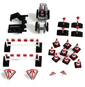 Fire Fighting Accessory Set -- Traffic Control Cones & Barricades