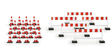 Accessories -- Traffic Control Devices - 20 Cones & 5 Gates-1