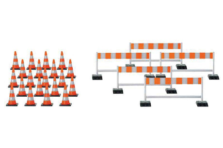 Accessories -- Traffic Control Devices - 20 Cones & 5 Gates-2