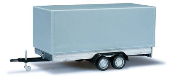 2-Axle Low-Side Trailer w/Box Cover - Assembled -- Various Standard Colors