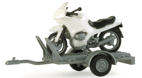 Motorcycle -- BMW 110 RS w/Trailer