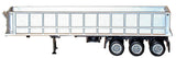 36' Tri-Axle Dump Trailer - Assembled -- White-2