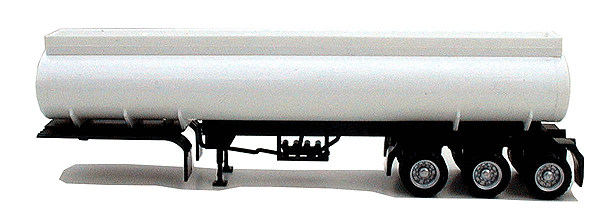 Trailer Only (No Tractor) -- Tri-Axle Elliptical Tank Trailer - Undecorated