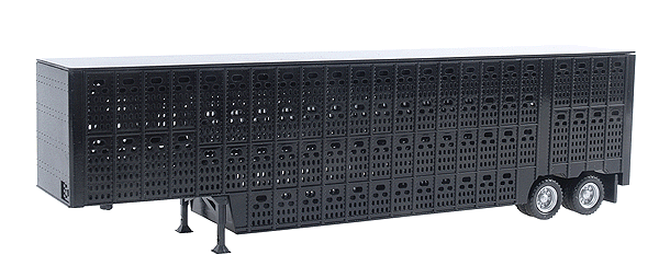 48' Livestock Trailer -- Black