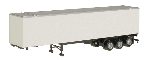 3-Axle Container Chassis w/Container -- w/48' Box Container - Undecorated