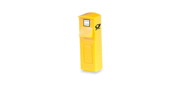 German-Style Mailboxes -- 4 Stand-Alone, 10 Mounted (German Post, yellow)