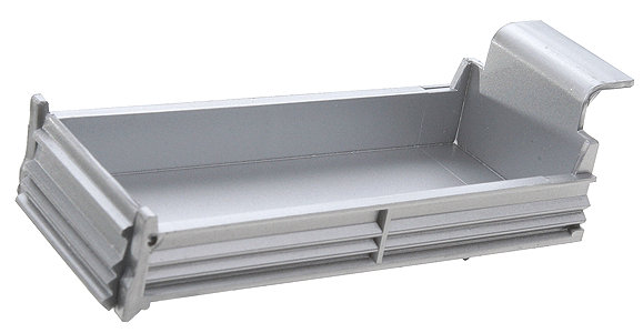 Dump Boxes pkg(2) -- For Straight Trucks (silver)