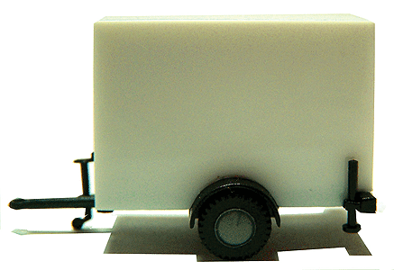 Trailer Only -- Utility Trailer, Single Axle (white)