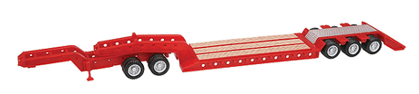 Heavy-Duty Lowboy Trailer - Assembled -- Red-1