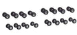 Off-Road Tractor Wheelsets -- 8 Front and 8 Rear
