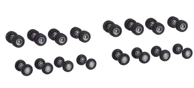 Off-Road Tractor Wheelsets -- 8 Front and 8 Rear