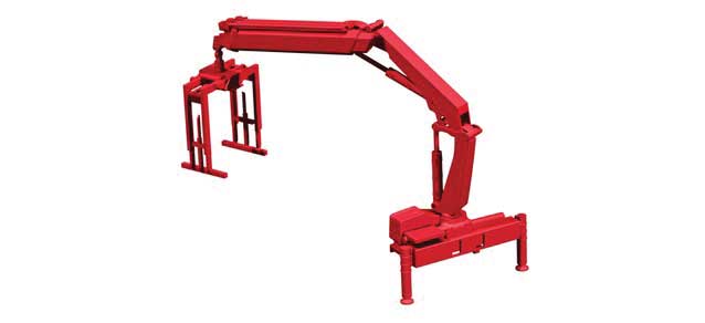 Hiab X-Hipro Loading Crane with Pallet Fork