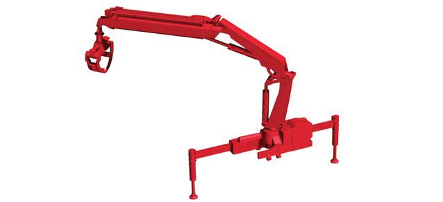 Hiab X-Hipro Loading Crane with Log Grabber