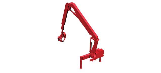 Hiab X-Hipro Loading Crane with Modified Frame and Log Grabber