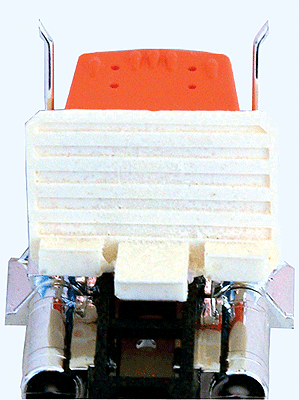 Truck Parts (Unpainted Resin Castings) -- Headache Rack w/Tool Boxes pkg(2)