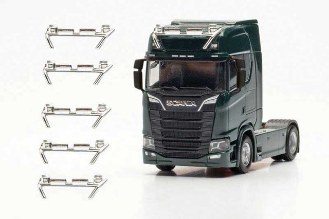 Lights and Beacon Bar - Assembled -- Chrome pkg(6)