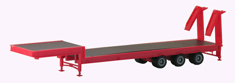 3-Axle Drop-Deck Equipment Trailer - Assembled