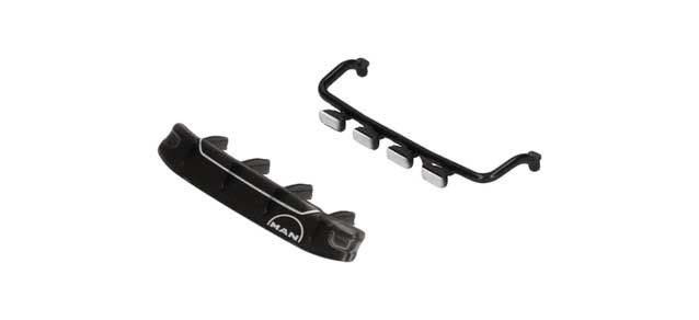 MAN TGS Headlight and Sunshield -- Black pkg(4)