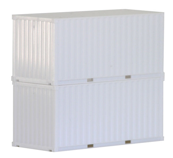 20' Container 2-Pack - Assembled -- White