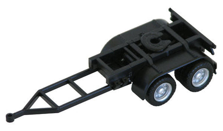 2-Axle Converter Dolly w/Long Drawbar - Assembled -- Black