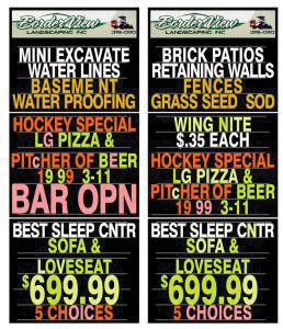 Mobile Advertising Sign -- Includes 6 Inscriptions-1