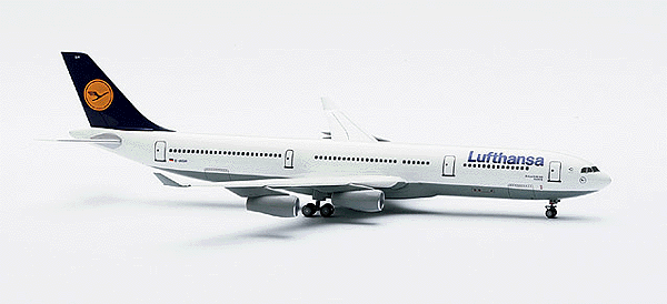 Herpa Wings Aircraft - Assembled -- Airbus 340-300 Lufthansa