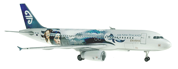 Herpa Wings - Airbus -- A 320-200 Air New Zealand Arwen & Eowyn