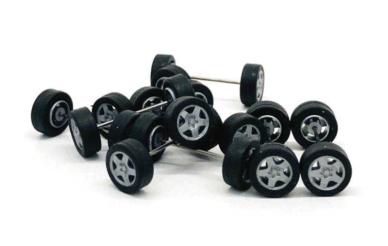 Automobile Wheelsets -- 9/32" 7.25mm Diameter 5 Sets