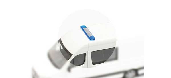 Non-Operating Van Warning Light Bars -- Blue pkg(12)