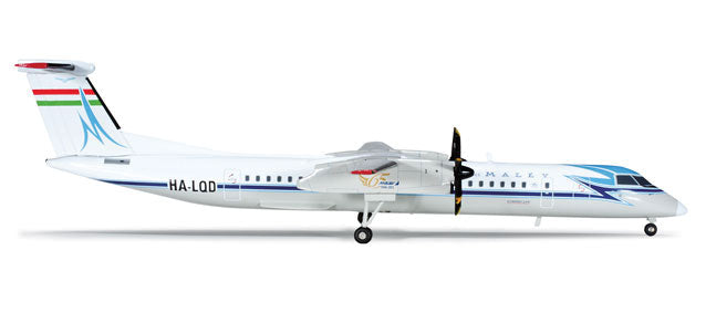 Herpa Wings Bombardier Q400 - Assembled -- Malev (60th Anniversary Scheme, white, blue, red)