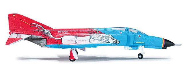Herpa Wings Aircraft McDonnell Douglas F-4F Phantom 2 - Assembled -- German Air Force (Westphalia, red, white, blue)