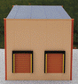 Two-Bay Modern Warehouse - Kit (Plastic) -- Sand