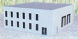 Office Building (Plastic Kit) -- Gray