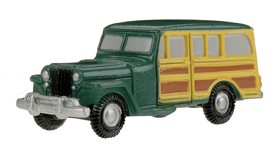 EconoCars - American Light Trucks (Plastic Models; No Moving Parts) -- 1940s Wood-Side Station Wagon - Truck