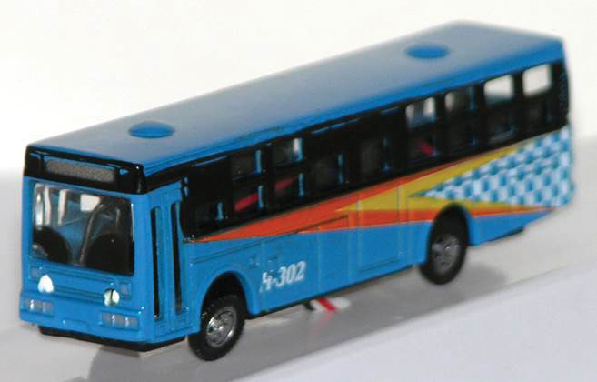 Bus Type 2 w/Working Lights - Assembled -- Blue, Orange, White