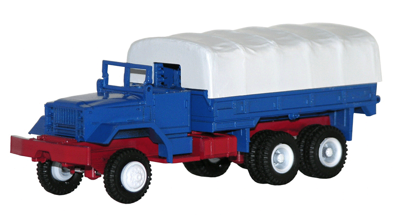 Am General M54 6X6 5/10 Ton Truck - Assembled -- Blue, White