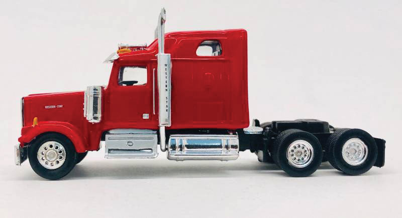 Western Star 4900 Tractor Only 2-Pack - Assembled -- Red