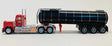 Kenworth W-900 Tractor w/Asphalt Trailer - Assembled -- Red, Black