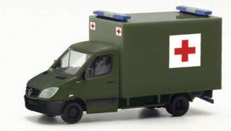 Mercedes-Benz Sprinter Box-Body Ambulance - Assembled -- Swiss Military (olive, Red Cross Logo)