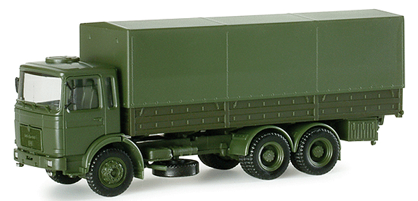 Herpa Military Modern German Army (BW) - Heavy Trucks -- MAN 10-Ton Cargo/Personnel Carrier (Bronze Green)