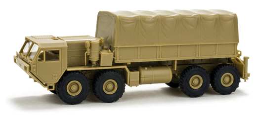 M977 8x8 10-Ton HEMTT Cargo Carrier w/Crane & Cover - Roco Mini-Tanks -- Modern United States (green)